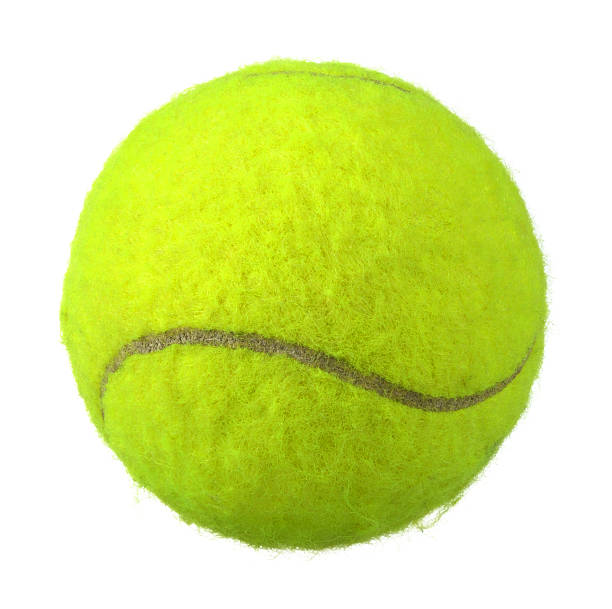 Green tennis balls stock photo