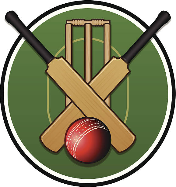 cricket логотипом - cricket bat stock illustrations