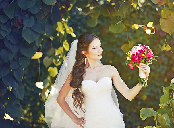 istock Young happy  fiancee in park. 467029598