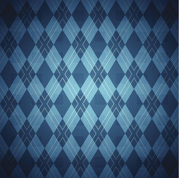 ilustraciones, imágenes clip art, dibujos animados e iconos de stock de azul patrón argyle - pattern harlequin jester backgrounds