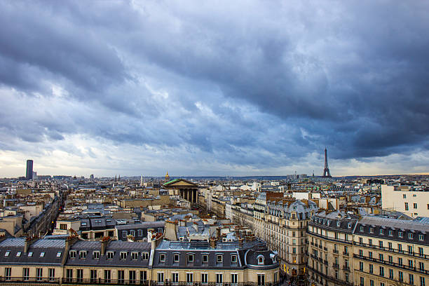 istock paris during a storm in France 467030481
