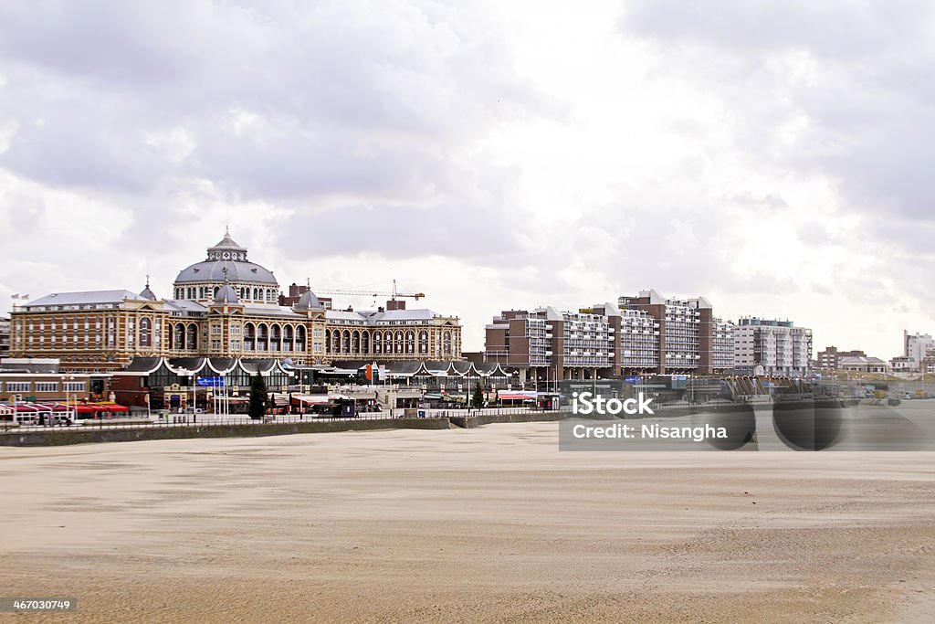 Scheveningen beach in the Netherlands Kurhaus of Scheveningen Stock Photo