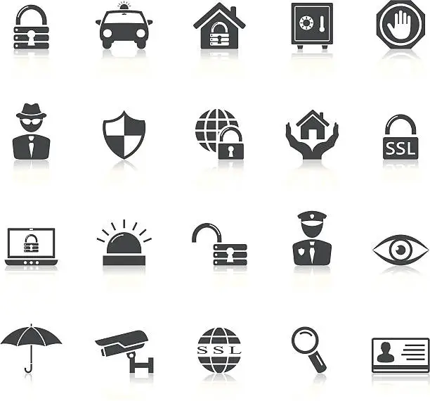 Vector illustration of Security Icons