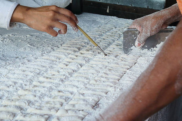 Deep-fried dough stick in the market
