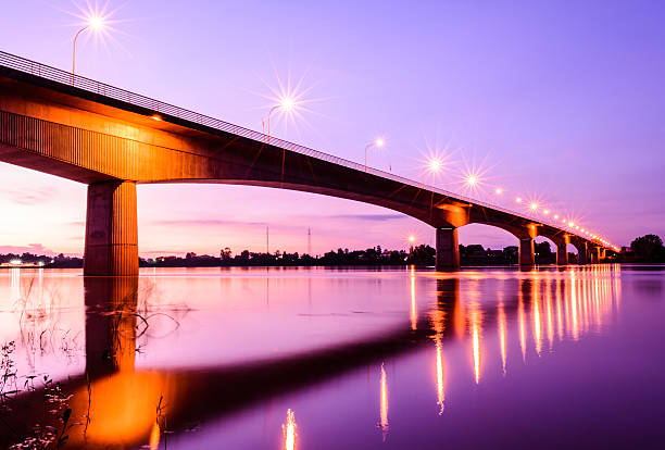 istock View of Thailand-Laos Bridge at sunset 467032936