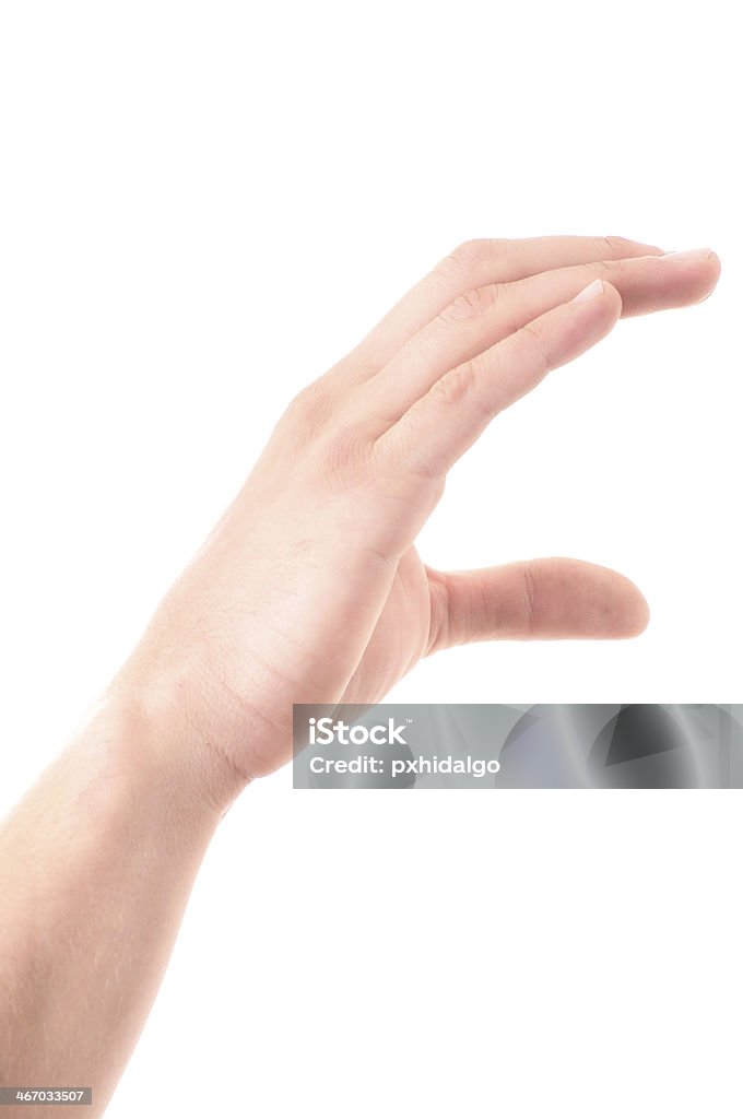 Lettre C "dans la langue des signes sur un fond blanc - Photo de Communication libre de droits