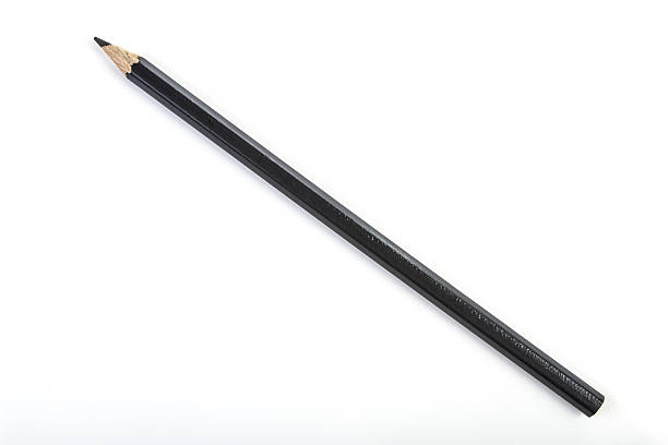 farbe bleistift-schwarz - black pencil stock-fotos und bilder