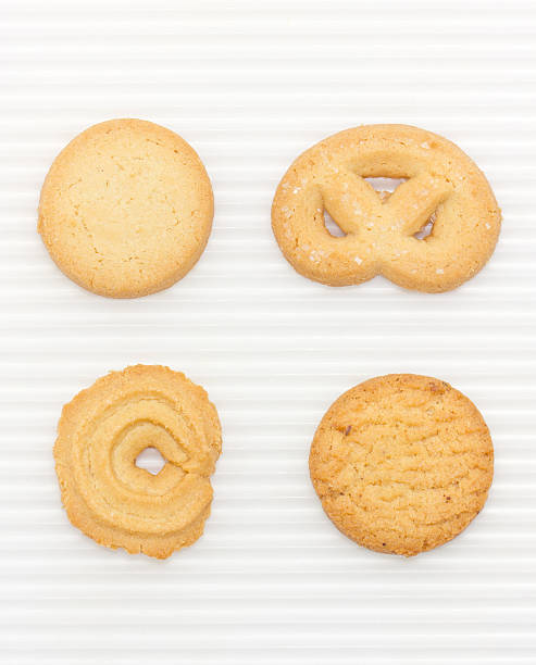 istock Butter cookies set isolated on white. 467033771