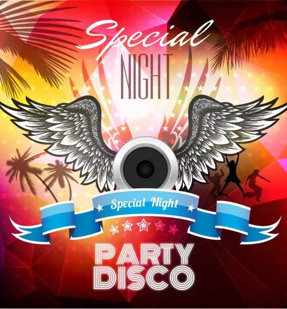 Vector illustration of Party Night