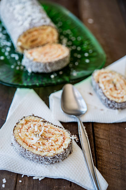 lamingtons - lamingtons australia australia day celebration ストックフォトと画像