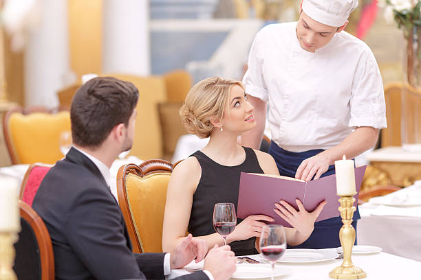 istock Attractive couple visiting luxury restaurant 467036840