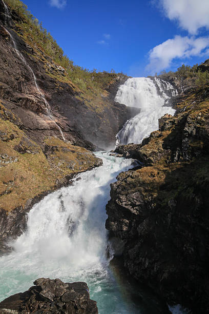 istock Waterfall Kjosfossen in the mountains of Norway 467038015