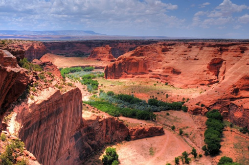 The entrance or beginning of the Canyon De Chelly