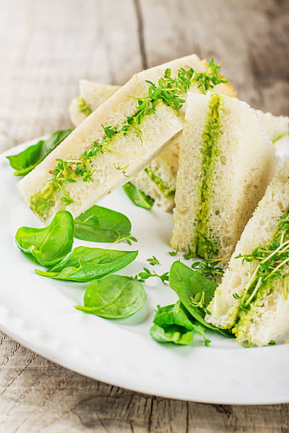 istock Toast with avocado paste and watercress 467040186