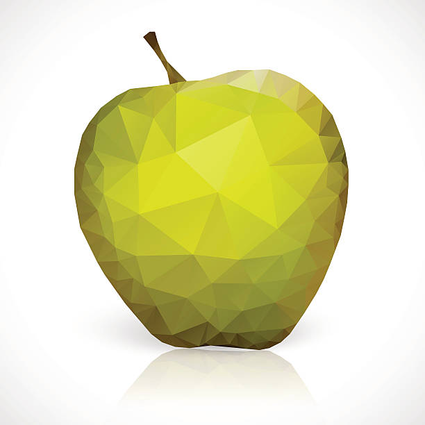 ilustraciones, imágenes clip art, dibujos animados e iconos de stock de mosaic de manzana - portion apple food pattern