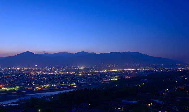 istock Iida city at dusk 467040992