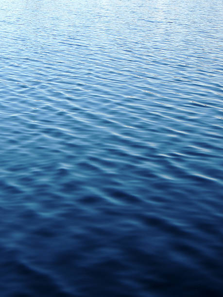 Water peacefully rippling during the day