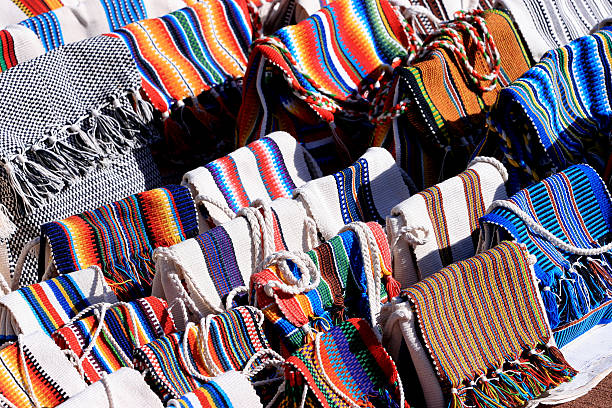 istock Handmade colorful handbags made ​​with cotton rope 467042633