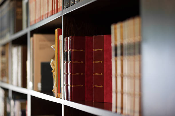 istock Bookshelves - Stock Image 467043563