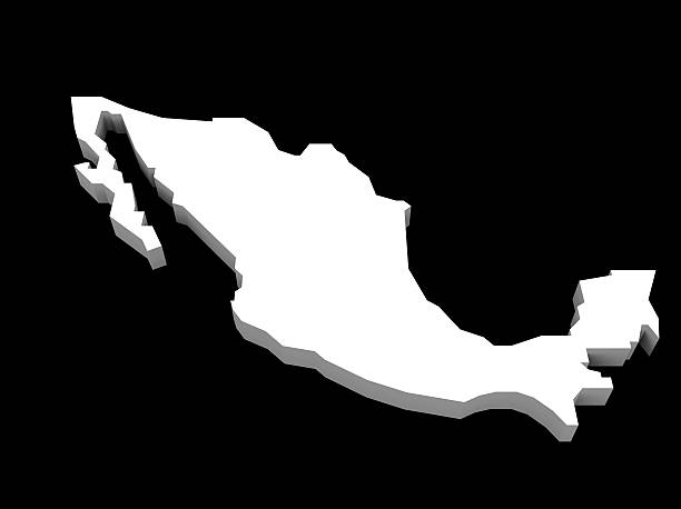 illustration of the mexico map