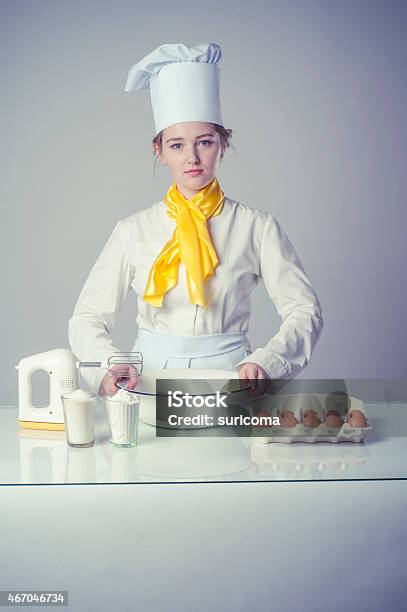 Cook In Kitchen Stock Photo - Download Image Now - 2015, Adult, Business