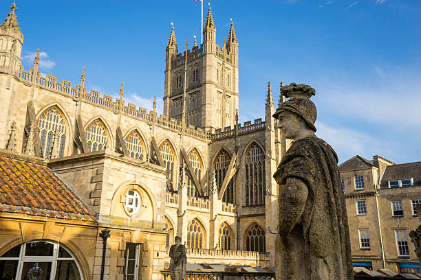 istock Bath abbey church, Bath Spa city, England 467047518