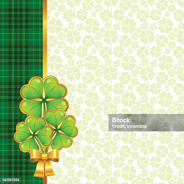 Greeting Card For Saint Patricks Day Stock Illustration - Download Image Now - 2015, Abstract, Award Ribbon