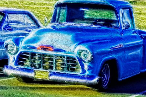 istock Vintage Blue Truck 467048133