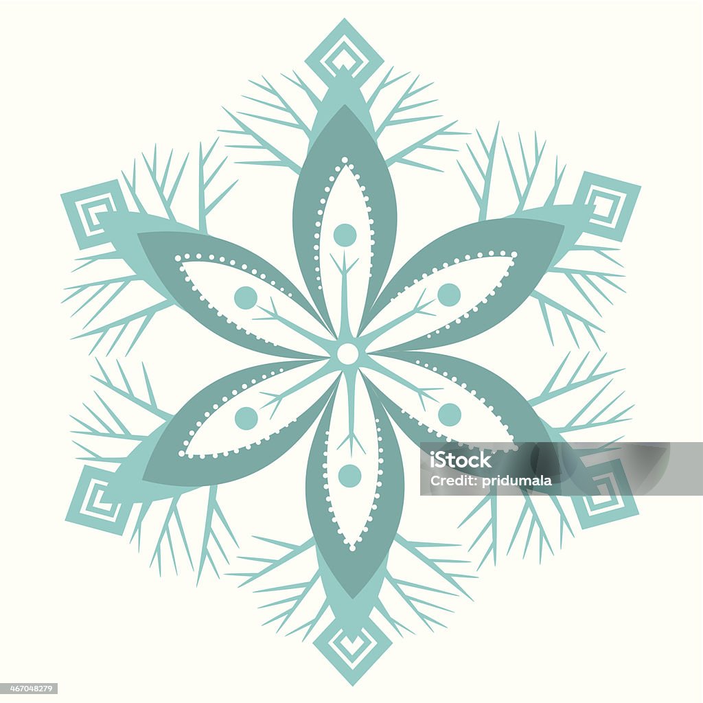 original vector snowflake Abstract stock vector