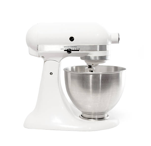 White Stand Mixer Isolated on a White Background Appliance