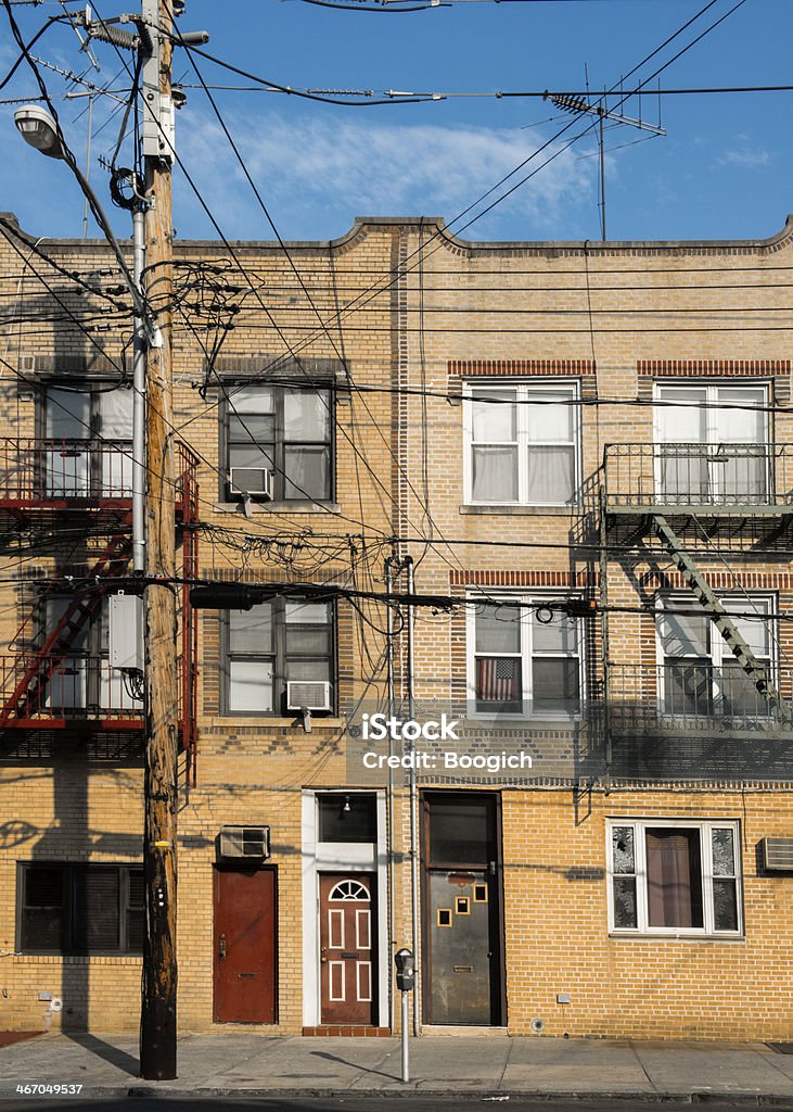 Cegła Mieszkanie budynków w Brooklyn - Zbiór zdjęć royalty-free (Mieszkanie)