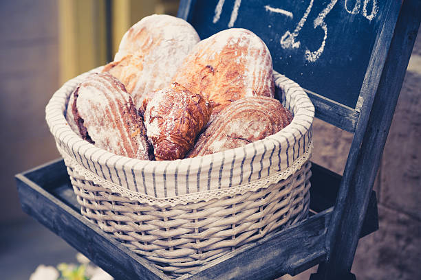 istock Wholemeal bread in a basket 467053116