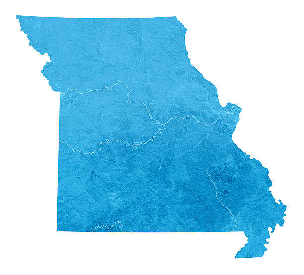 istock Missouri Topographic Map Isolated 467053427