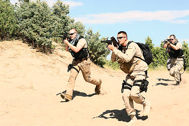 istock Group of Special Forces Military Snipers 467055149