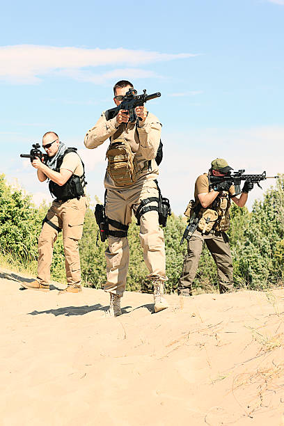 istock Group of Special Forces Military Snipers 467055363