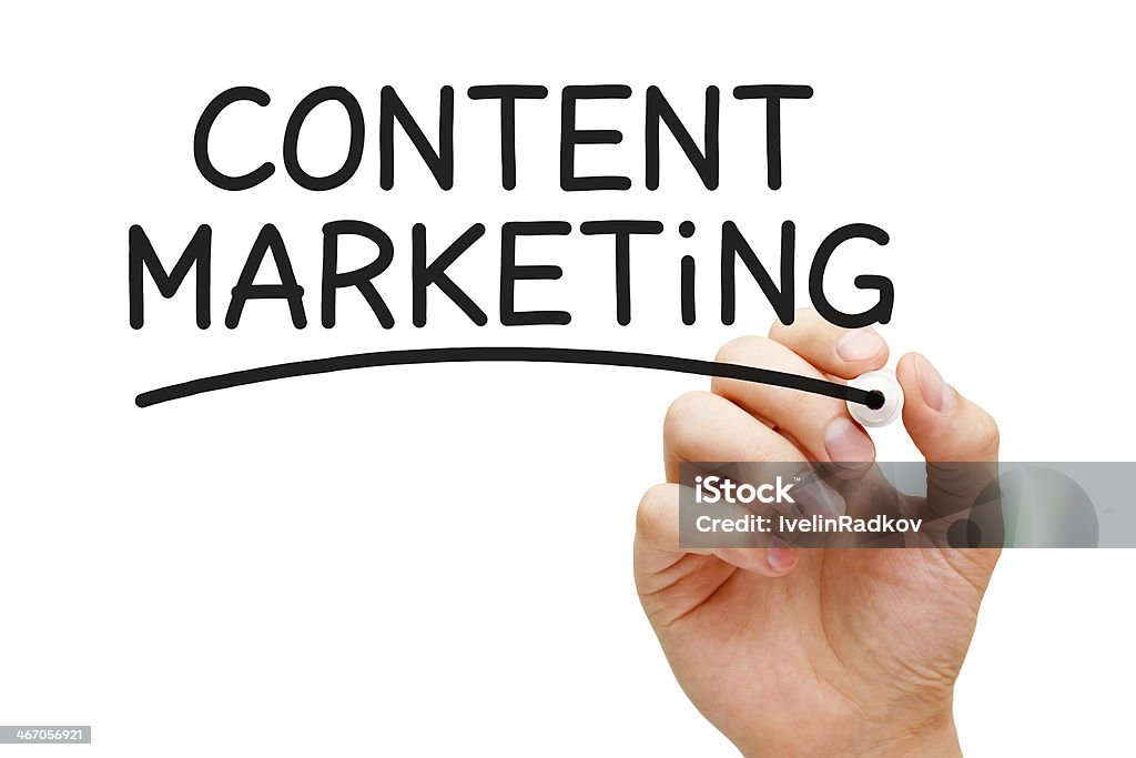 Il Content Marketing - Foto stock royalty-free di Affari