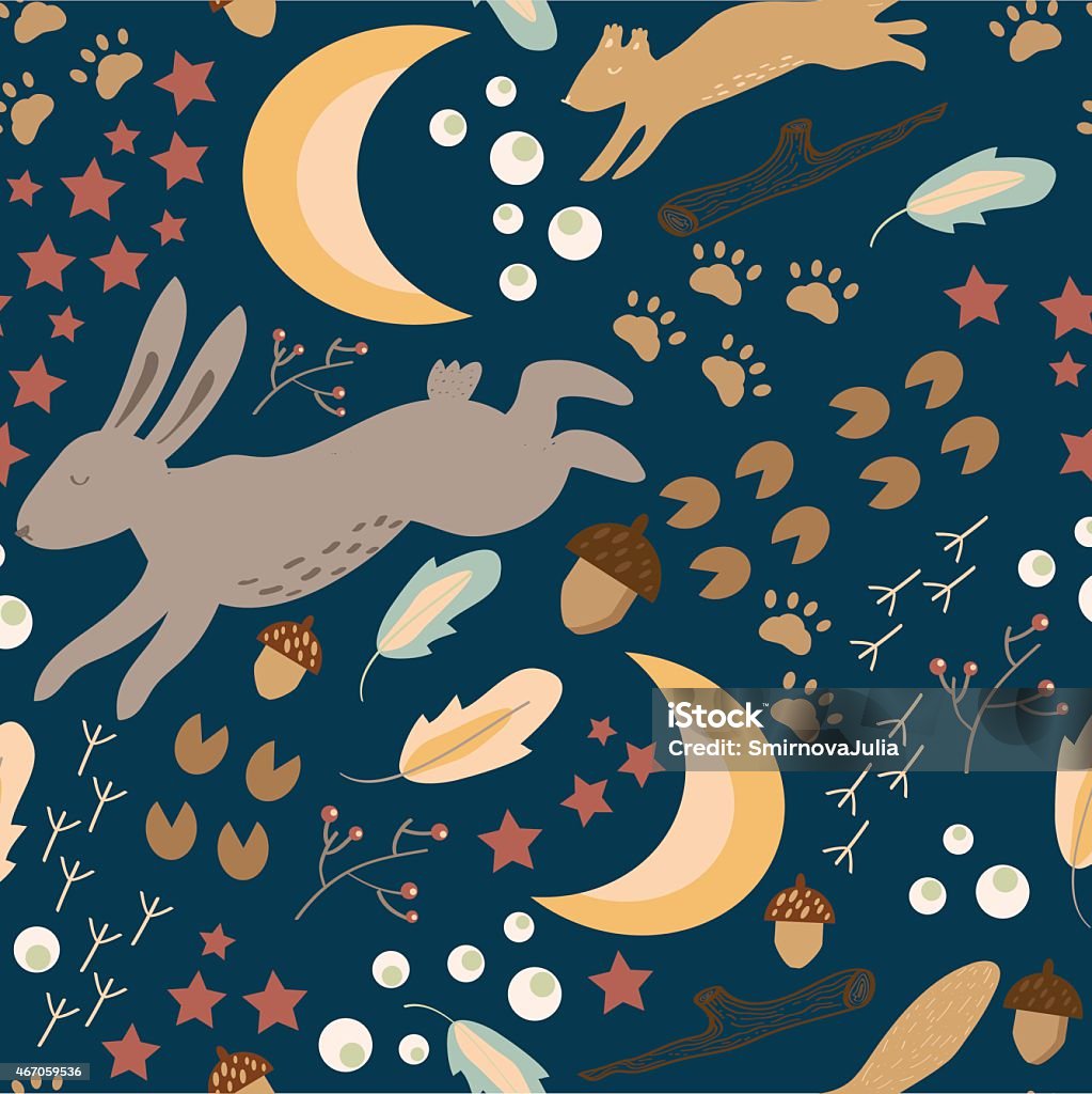 Spring Night Forest Spring Night Forest Stock Illustration - Download Image Now - 2015 ...