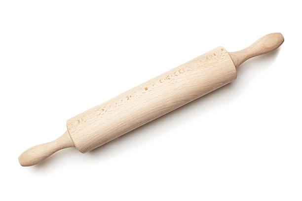 istock Wooden rolling pin for the dough. On a white background. 467060717