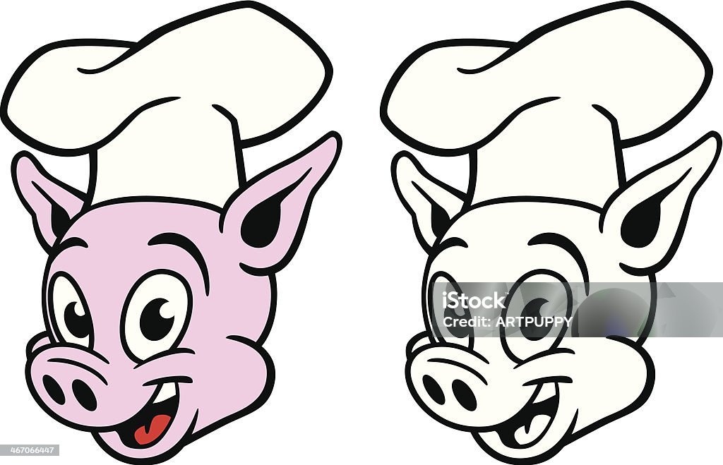 Cute Pig Cook Great illustration of a cute piggy cook. Perfect for a BBQ or cooking illustration. EPS and JPEG files included. Be sure to view my other illustrations, thanks! Barbecue - Meal stock vector