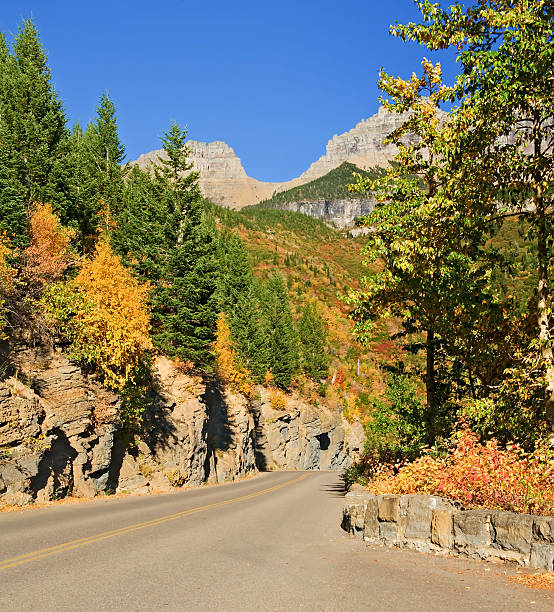 Going-to-the-Sun-Road, Glacier National Park stock photo