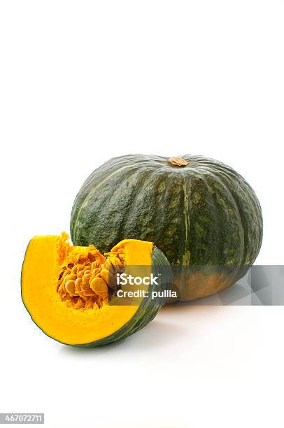 Whole And Sliced Pumpkin Stock Photo - Download Image Now - Kabocha, Pumpkin, Squash - Vegetable
