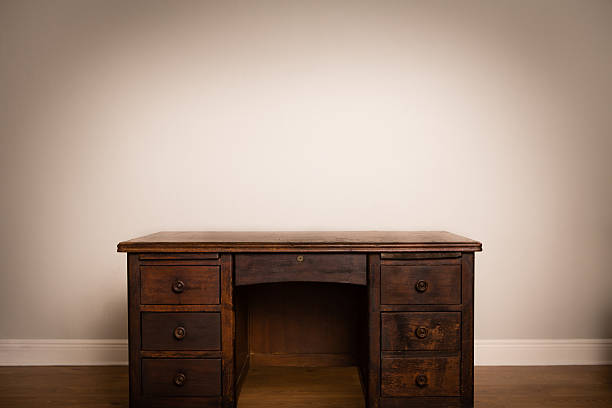 Background - facade of an old wooden chest of drawers