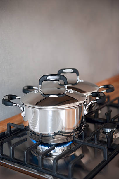 istock Saucepans stainless steel 467077424