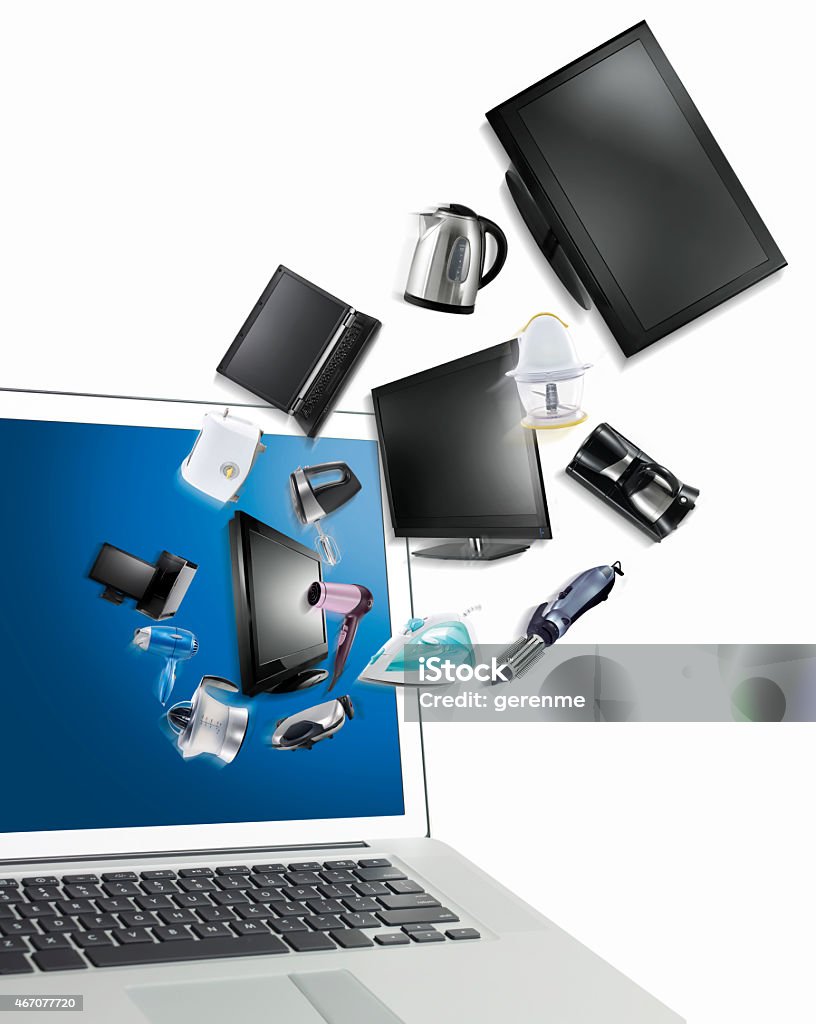 online electronics shopping online technology shopping 2015 Stock Photo