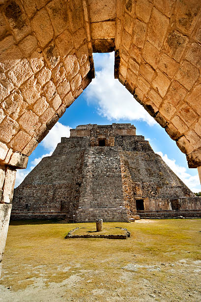 Cтоковое фото Огромная Пирамида Uxmal Юкатан в Мексике