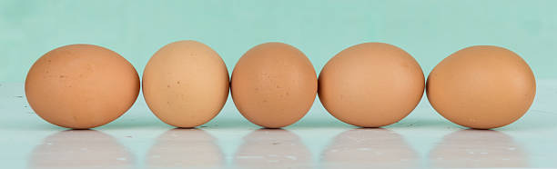 istock eggs of group on blue wood table 467079629