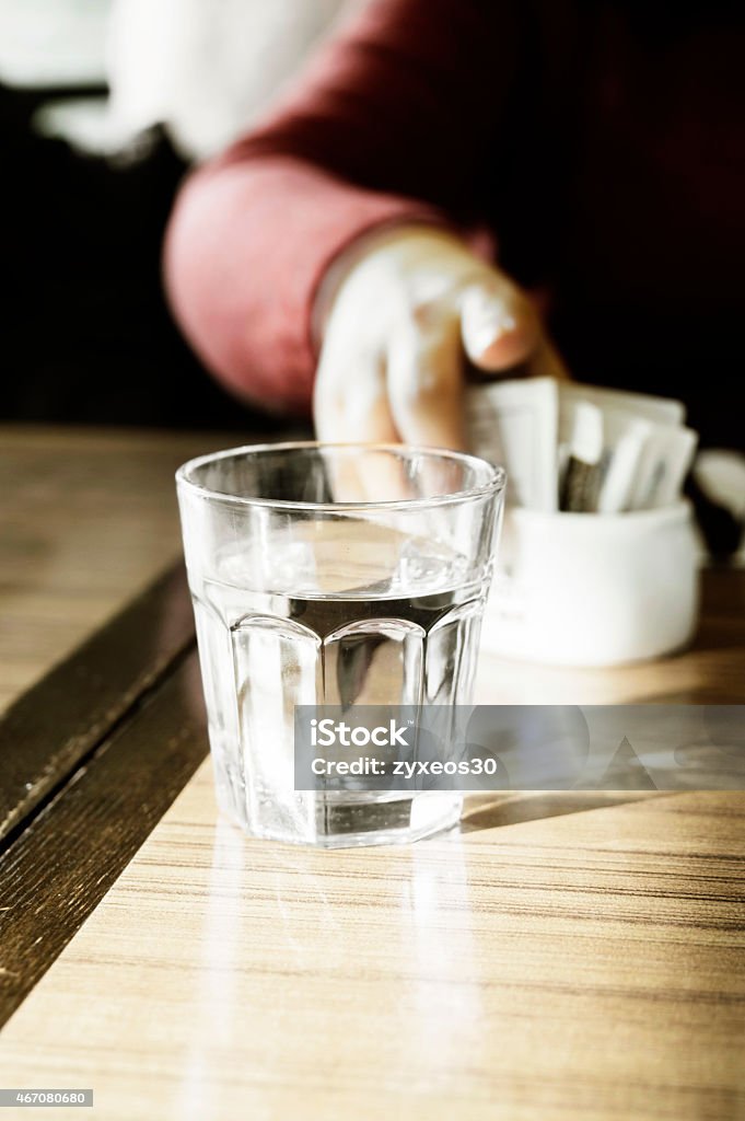 Glass cup and water 2015 Stock Photo