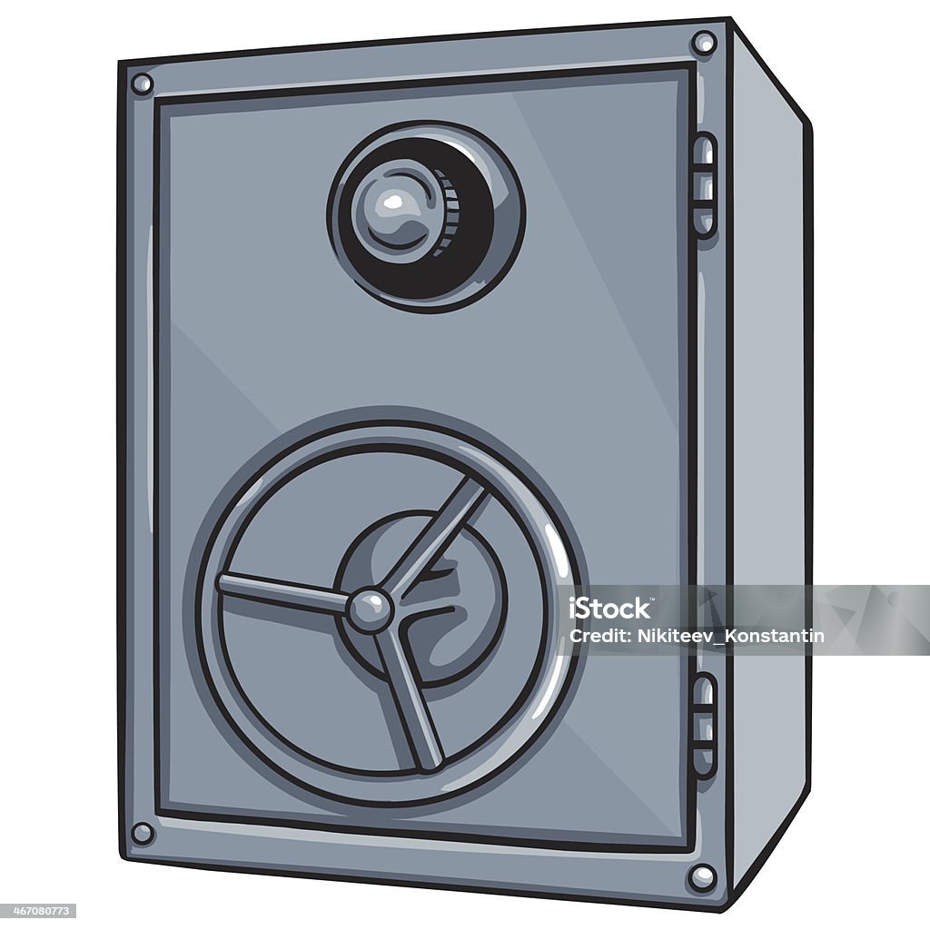 vector de dibujos animados CAJA FUERTE - arte vectorial de Acero libre de derechos