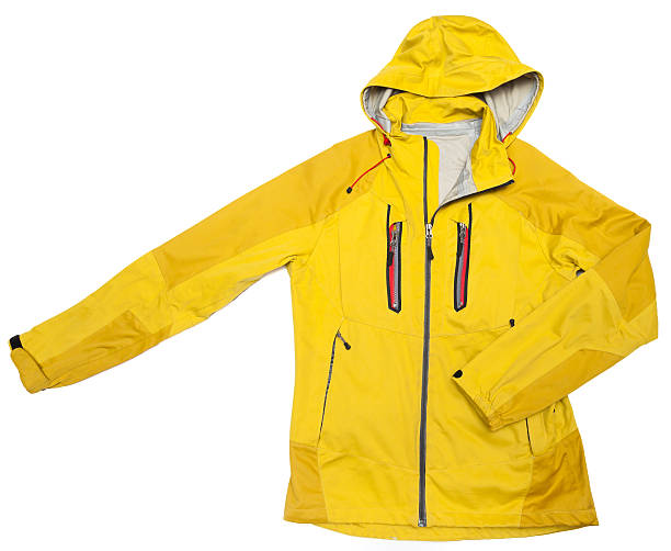 istock yellow windbreaker waterproof hoodie jacket full zip 467080862