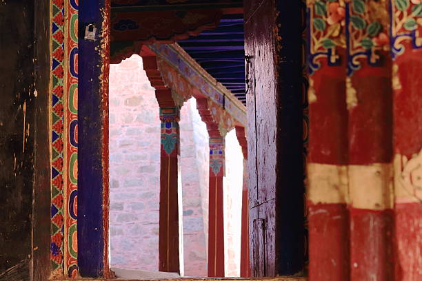 istock Wooden pillars. Drepung monastery-Tibet. 1219 467081188